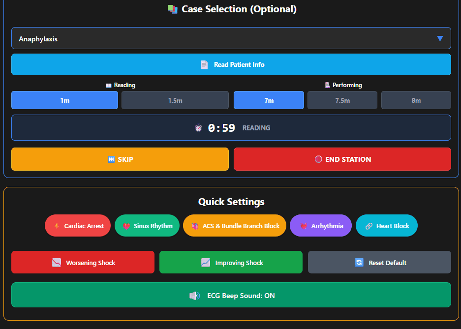 Instructor Control Panel