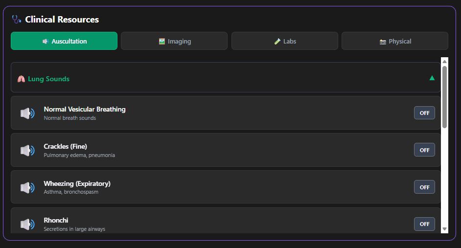 Clinical Resources - Auscultation